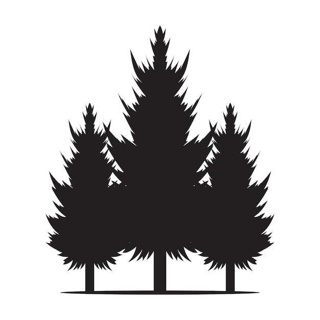Silueta del árbol de Navidad