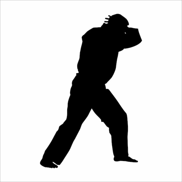 Silueta de las artes marciales del karate