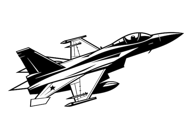 silueta de avión de combate silueta de aviones de combate