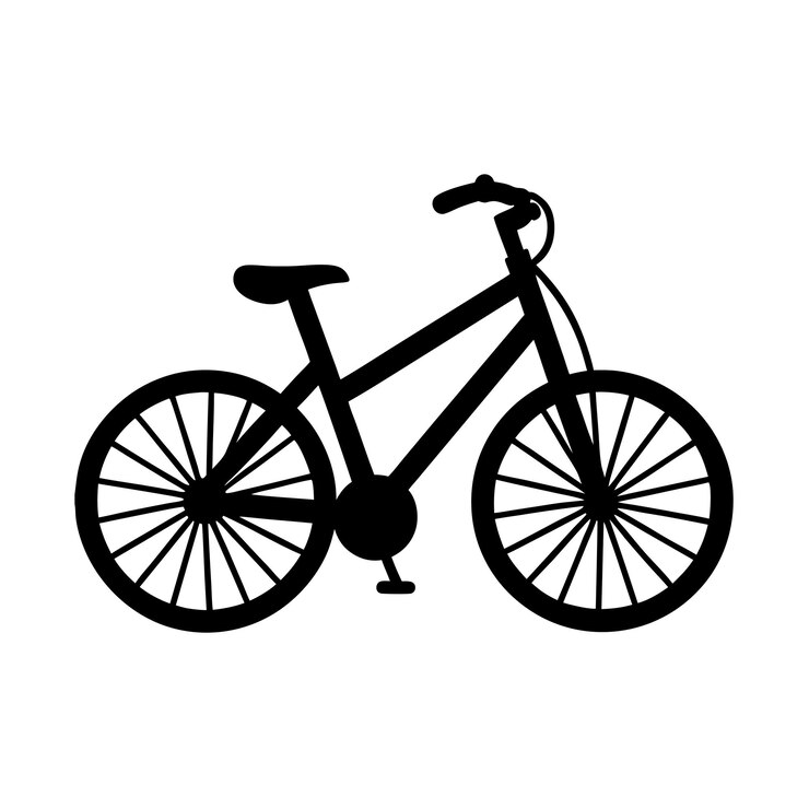 Silueta de una bicicleta