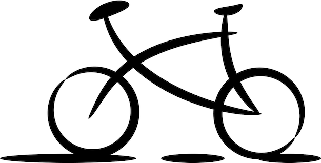 Silueta de bicicleta