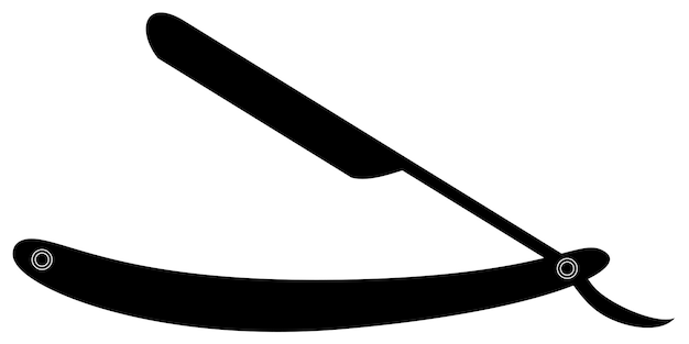 Una silueta en blanco y negro de un taco con la palabra "en él".