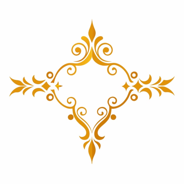 silueta de boceto vectorial de esquinas decorativas y divisores enmarcados sobre un fondo blanco