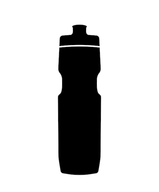 Silueta de botella de agua de plástico icono de botella de agua de fitness deportivo