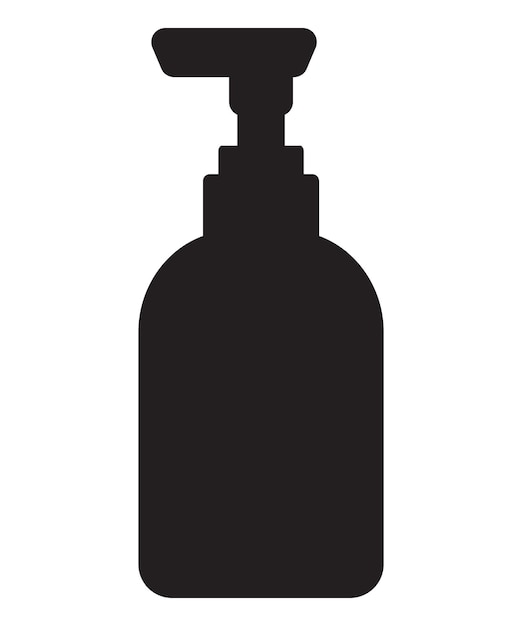 silueta de una botella de cosméticos