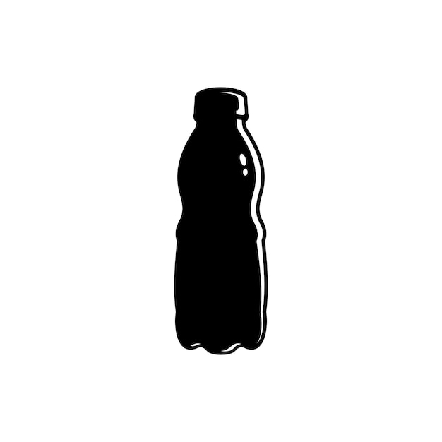Silueta de una botella de plástico