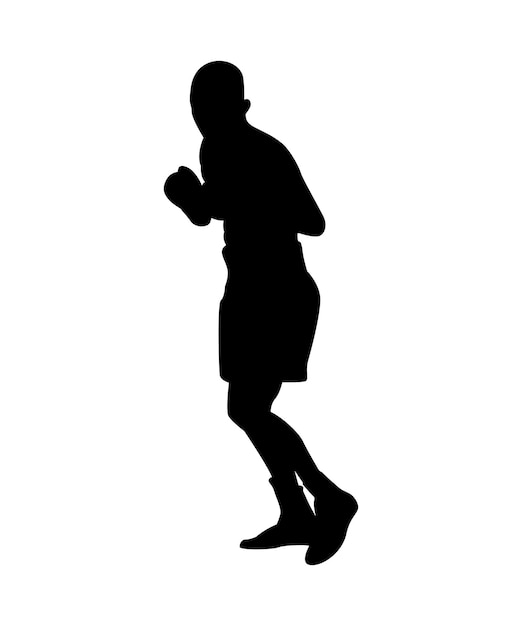 Silueta de boxeadores