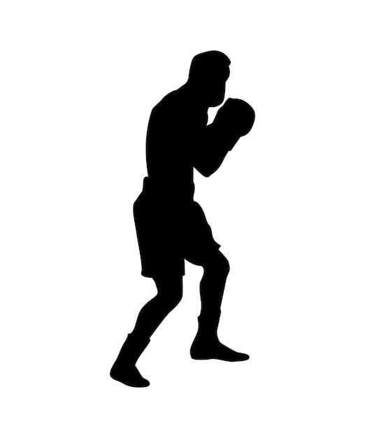 Silueta de boxeadores