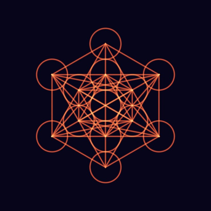Vector silueta de brillo de contorno hexagonal
