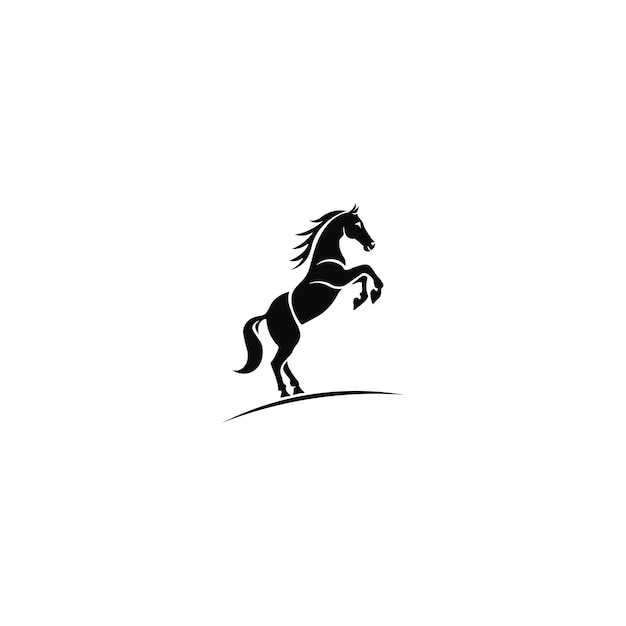 Silueta de caballo de cría minimalista Ideal para marcas ecuestres símbolos de poder o inspirados en la naturaleza