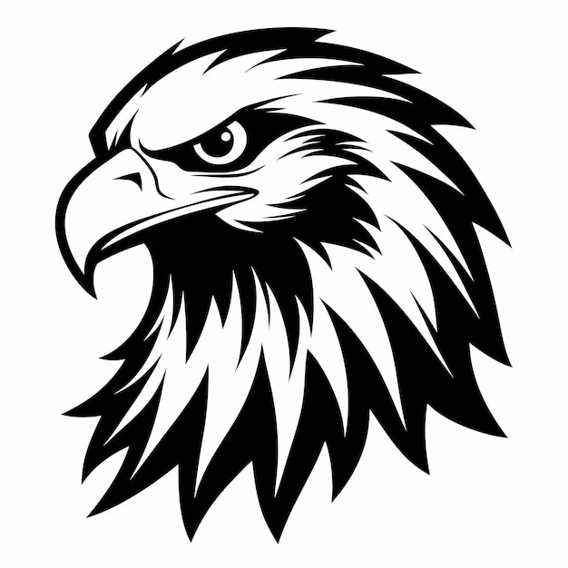 Silueta de la cabeza del águila