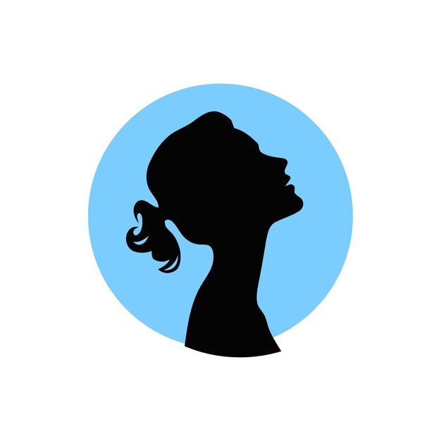 silueta de la cabeza de una mujer 2
