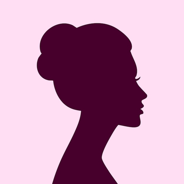Silueta de cabeza de mujer
