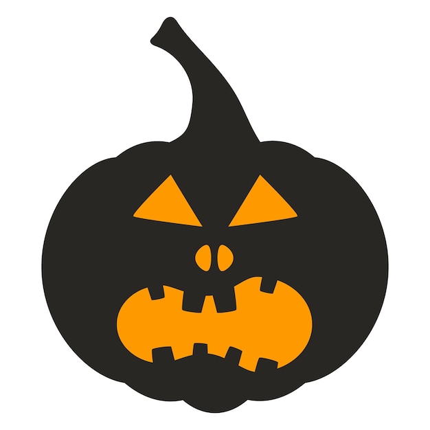 La silueta de la calabaza de Halloween