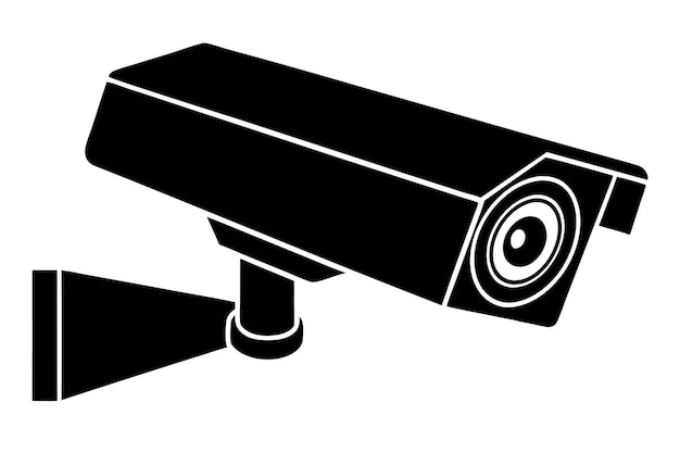 Silueta de la cámara de seguridad