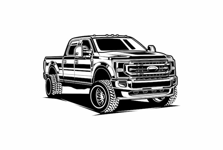 silueta camioneta