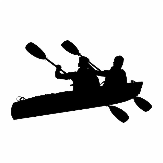 Silueta de la canoa