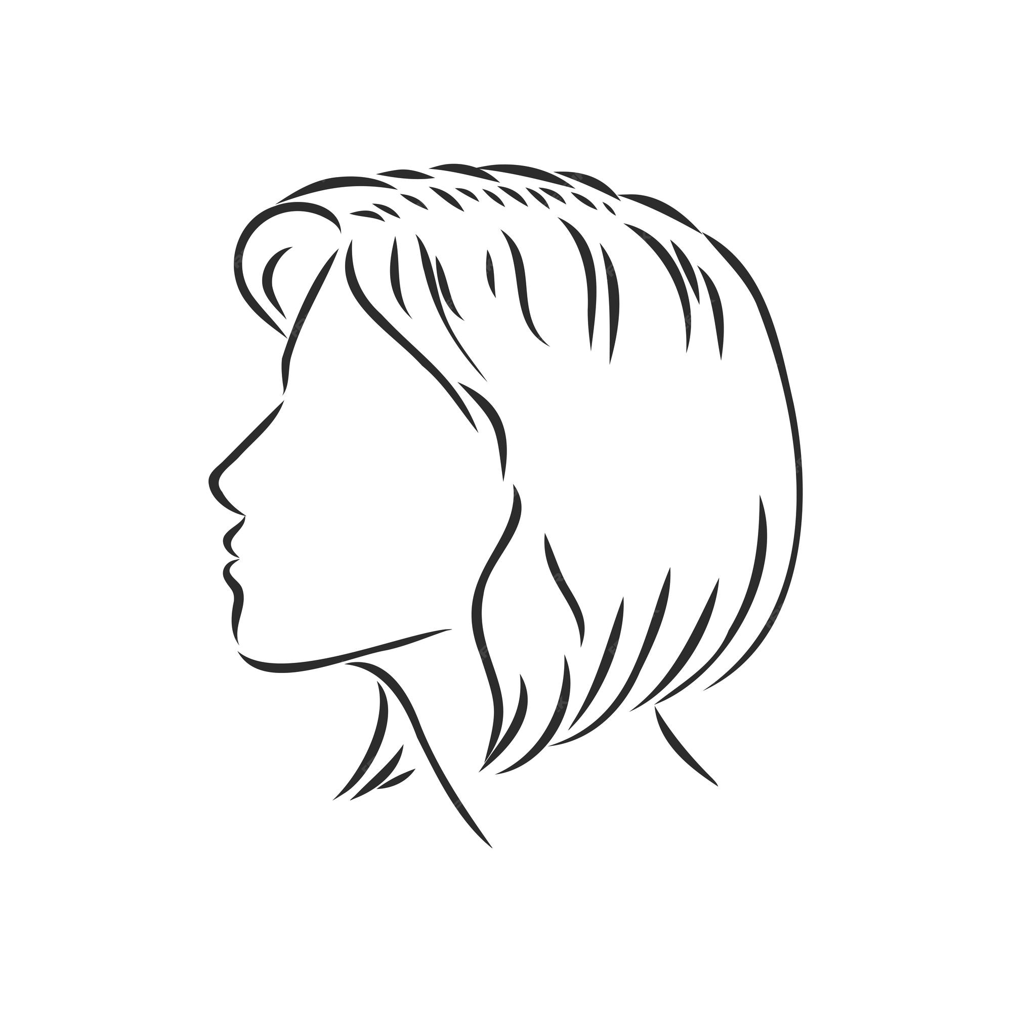 Silueta de cara de niña hermosa, ilustración vectorial. ilustración de dibujo de vector de perfil de niña | Vector Premium Silueta de cara de niña hermosa, ilustración vectorial. ilustración de dibujo de vector de perfil de niña | Vector Premium