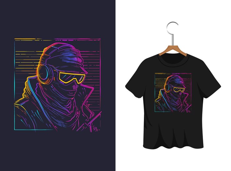Vector silueta de caza diseño de camiseta obra de arte
