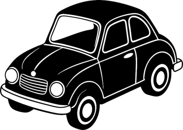 Silueta de coche de época
