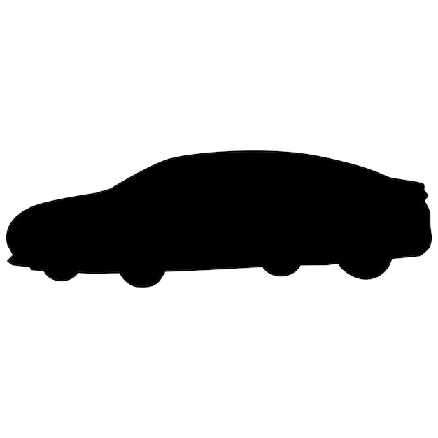 La silueta de un coche moderno