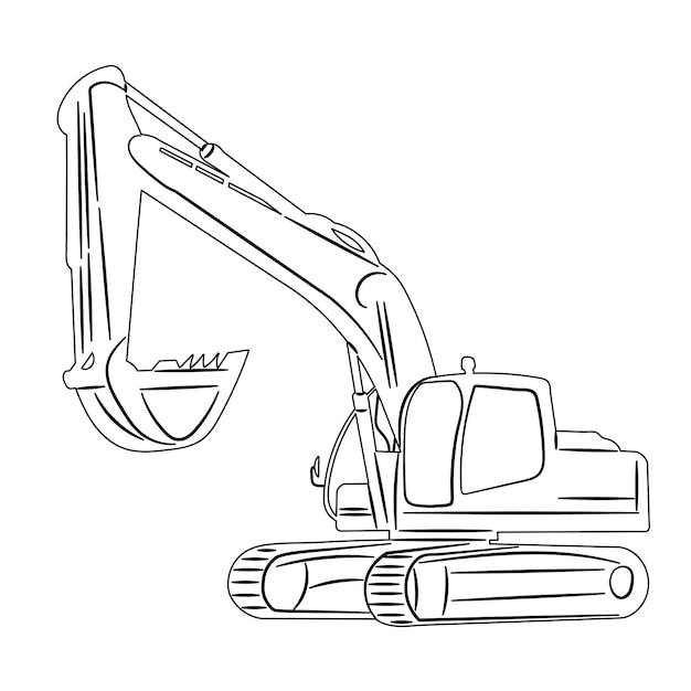 silueta de constructor trabajando en vector de fondo blanco