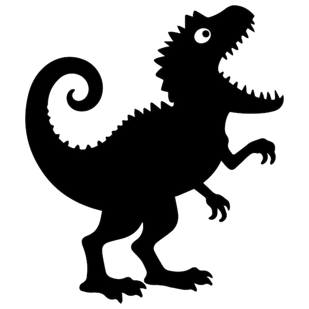 La silueta del dilophosaurus