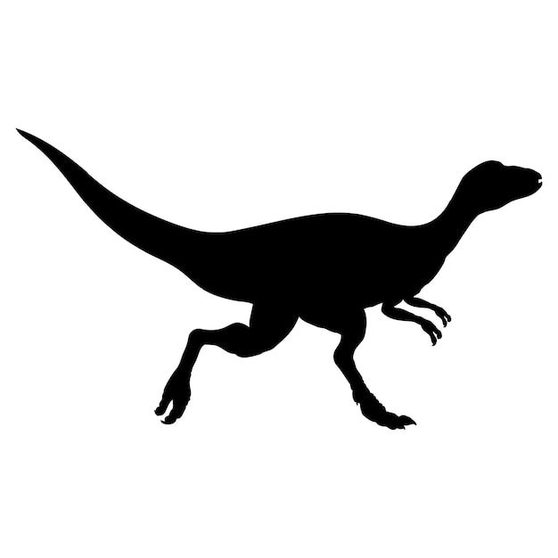 La silueta del dinosaurio El monograma del dinosaurio Las razas vectoriales