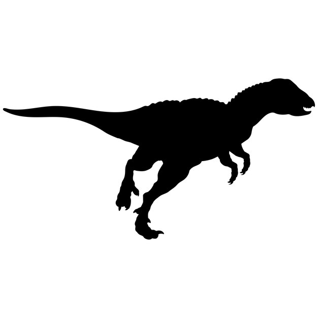 La silueta del dinosaurio El monograma del dinosaurio Las razas vectoriales