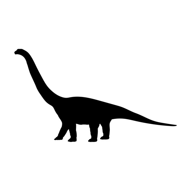 Vector la silueta del dinosaurio el monograma del dinosaurio las razas vectoriales