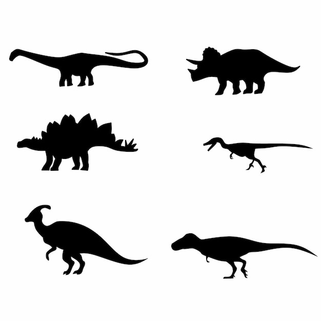 Silueta de dinosaurio