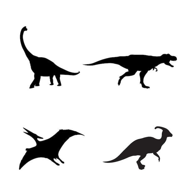 Silueta de dinosaurios