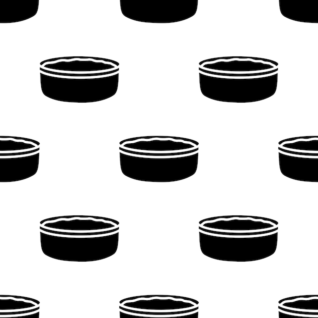 La silueta del dipper de agua es un patrón sin costuras de dibujos animados vectorial