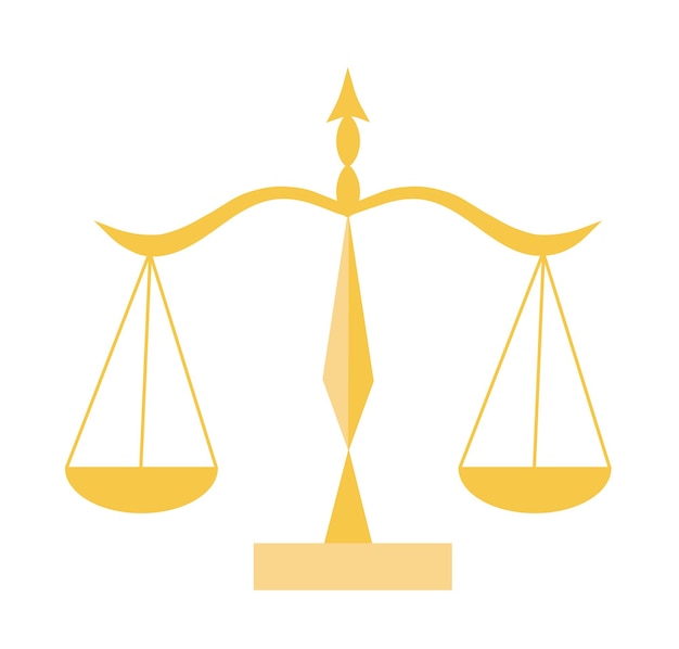 Silueta de escamas doradas símbolo de la justicia constitución y código de leyes acuerdos y acuerdos legales