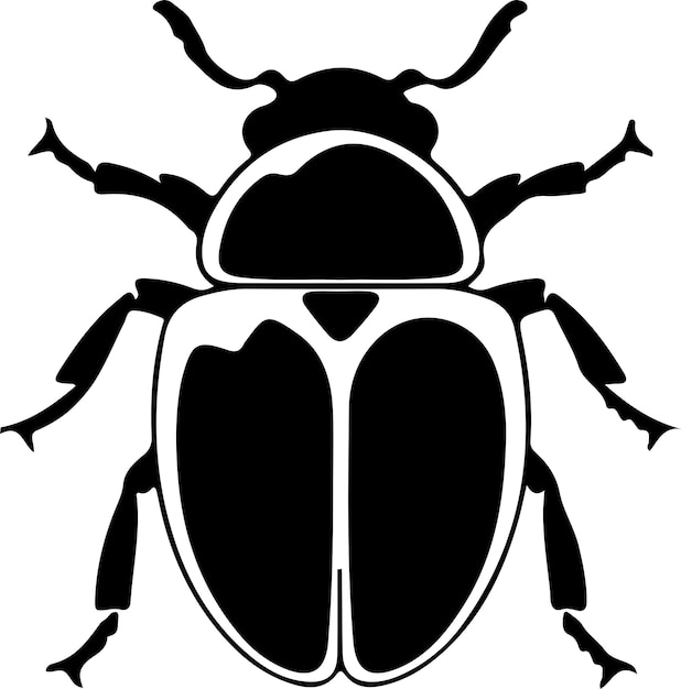 silueta del escarabajo