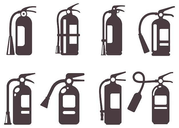 silueta del extintor de incendios