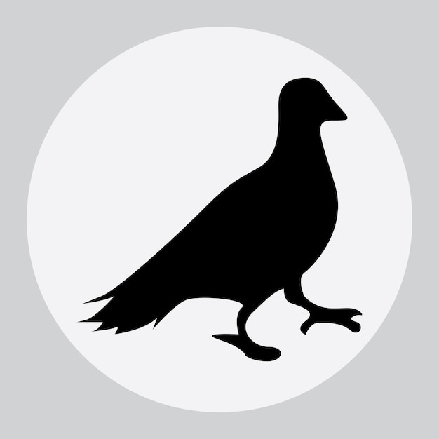 silueta de fondo de ilustración de icono de mascota
