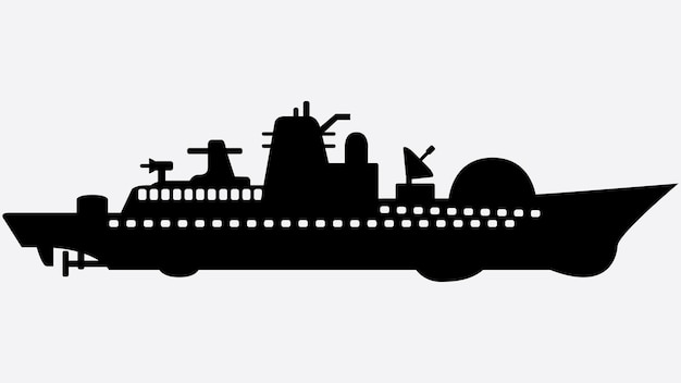 silueta de fondo de ilustración de icono de submarino