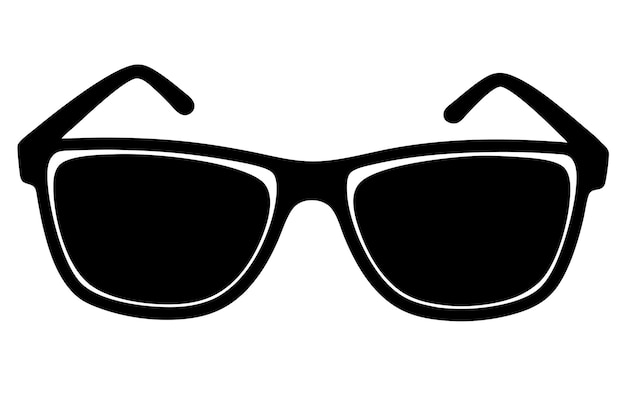 Silueta de las gafas de sol
