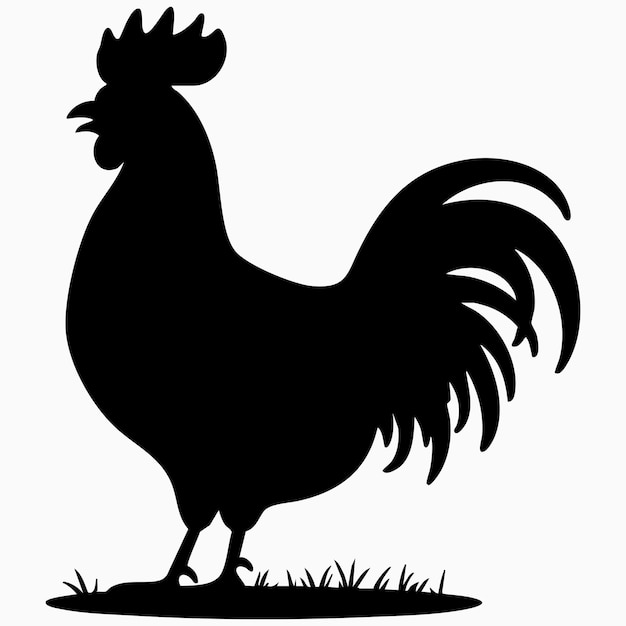 silueta del gallo