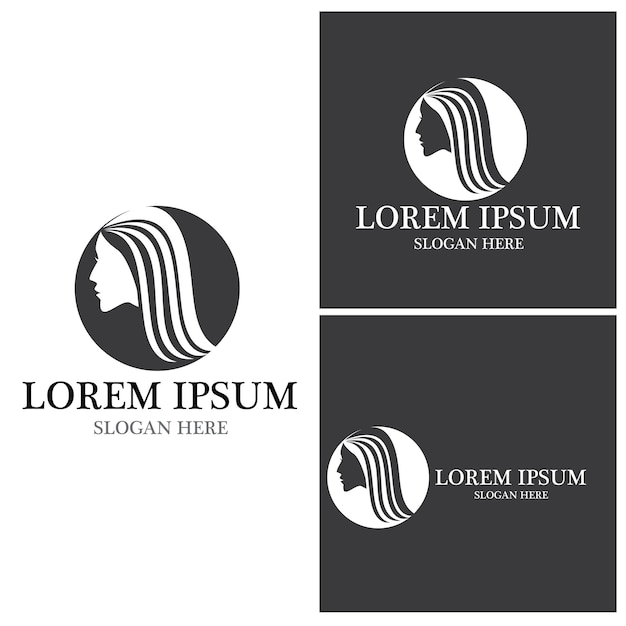 silueta, gente, logotipo, plantilla, vector