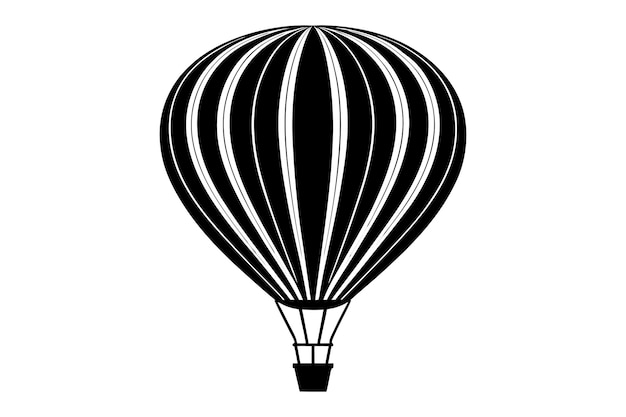 silueta globo de aire caliente