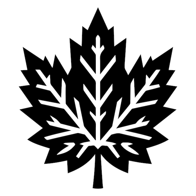 Silueta de la hoja de otoño