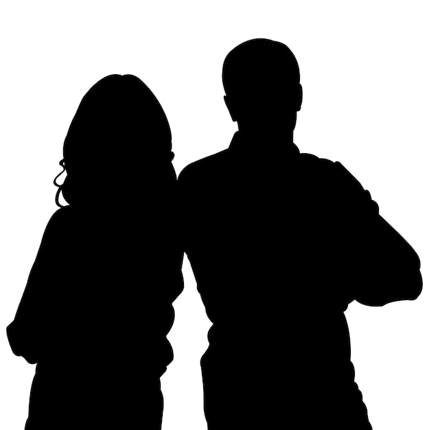 Silueta de hombre y mujer 7