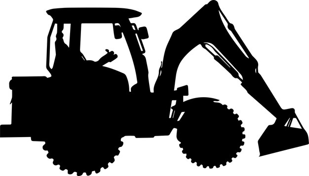 Silueta de la imagen de Jcb Van Vector