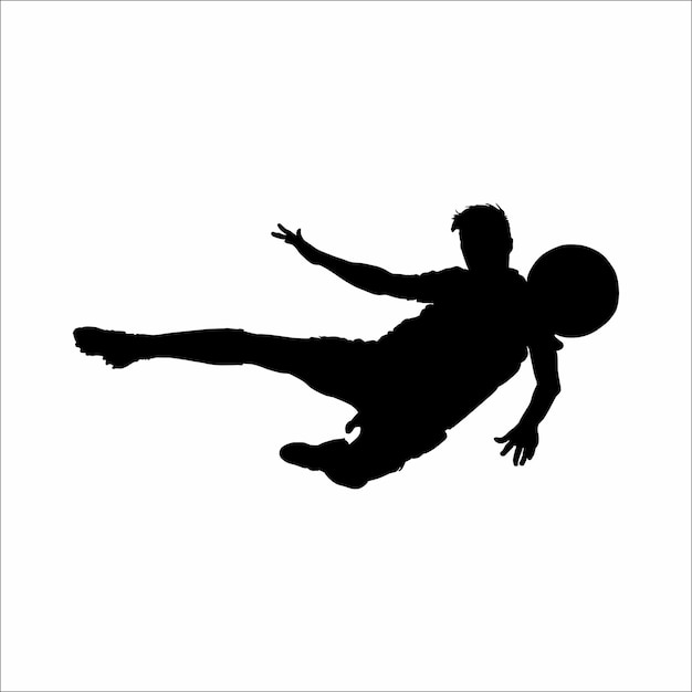 Silueta de un jugador de fútbol