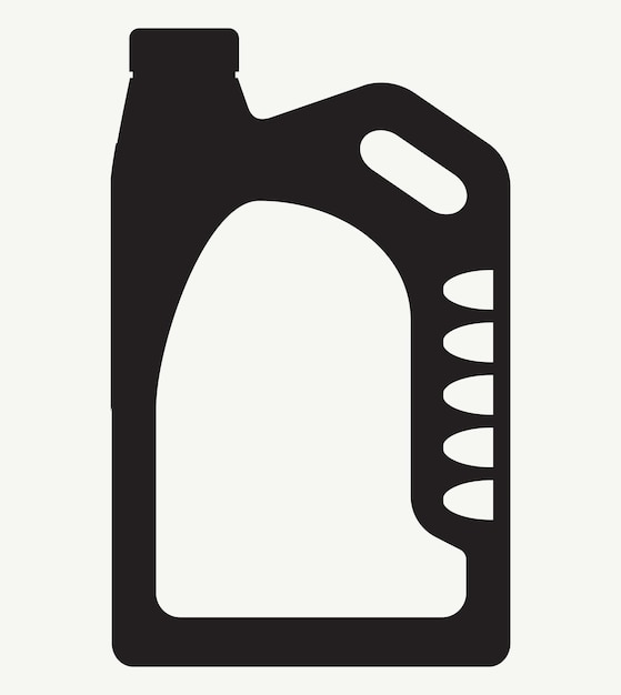 Silueta de las latas de aceite de motor Las latas de petróleo de motor icono plano