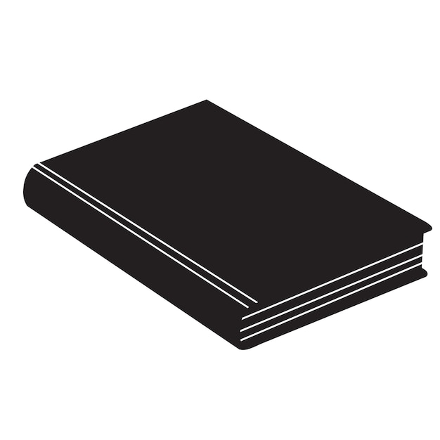 silueta, libro, blanco, plano de fondo, vector