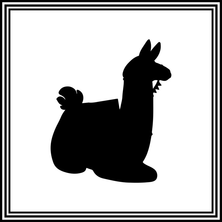 Vector una silueta de una llama en un fondo blanco