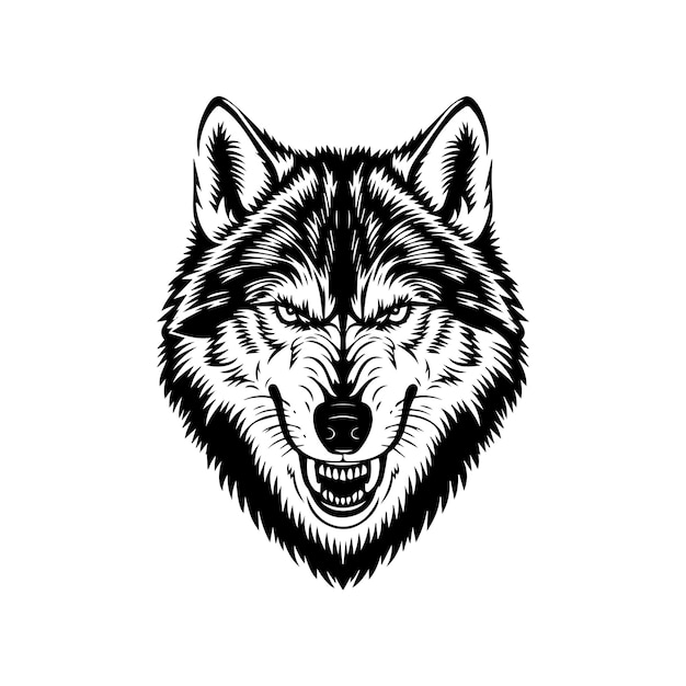 silueta de lobo